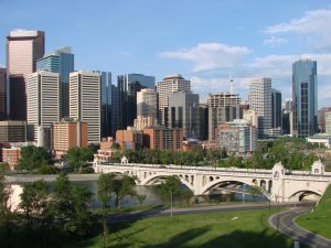 The Calgary skyline